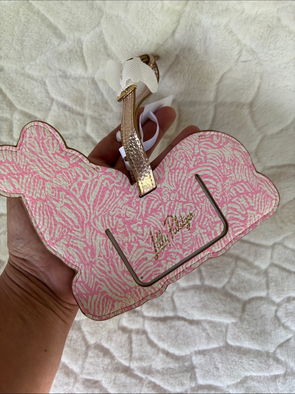 Lilly Pulitzer Zebra Luggage Tag - Picture 7 of 8